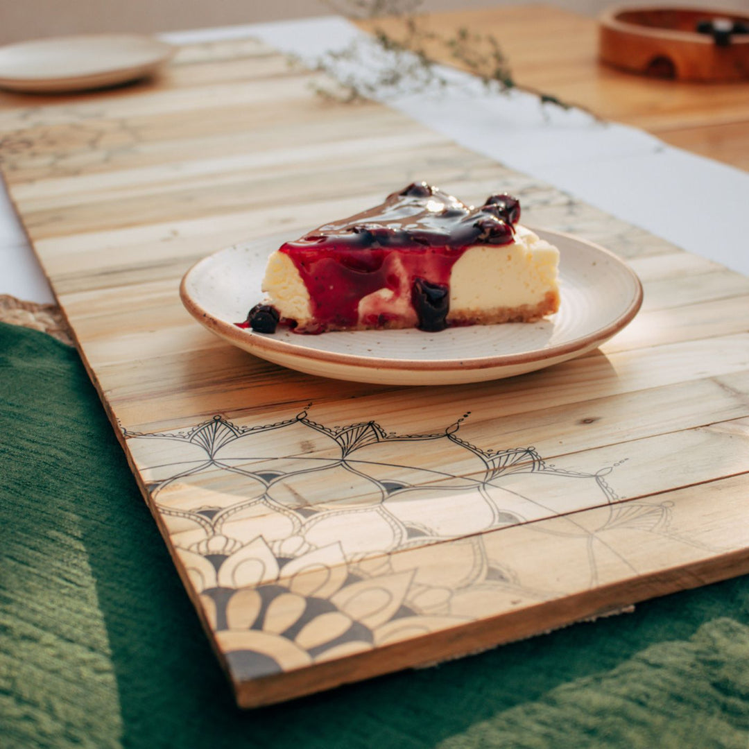 Upcycled Foldable Pine Wood Runner Placemat