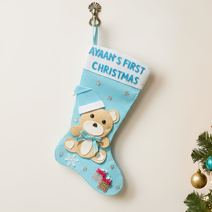 Personalized My First Christmas Felt Stocking