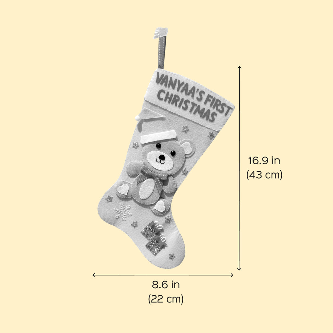 Personalized My First Christmas Felt Stocking