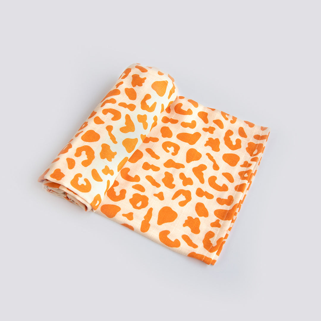 Breathable Jungle Theme Cotton Muslin Swaddle | 0-4 Years