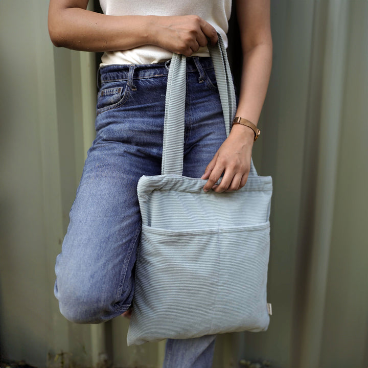 Handmade Minimalist Corduroy Day Tote