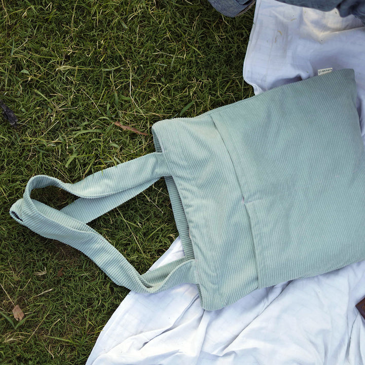 Handmade Minimalist Corduroy Day Tote