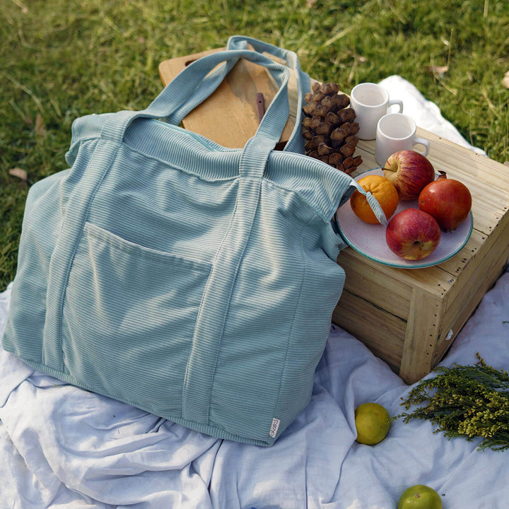 Handmade Minimalist Corduroy Shoppers Tote Bag