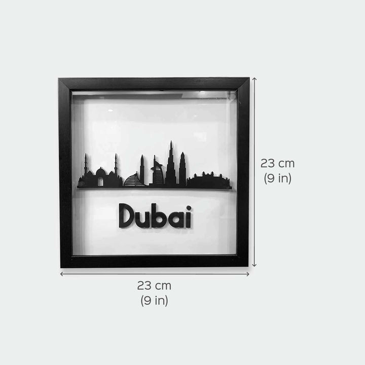 Customised Cardstock City Skyline Layered Box Frame