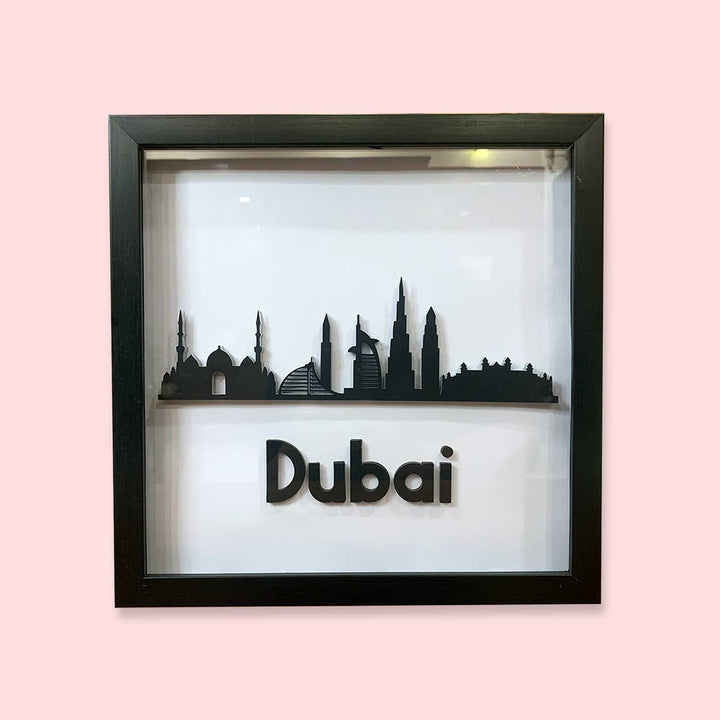 Customised Cardstock City Skyline Layered Box Frame