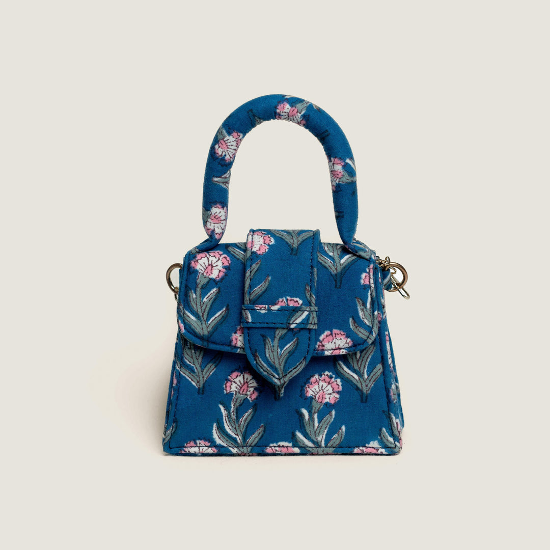 Mini Sanjh Hand Block Printed Chiq Bag