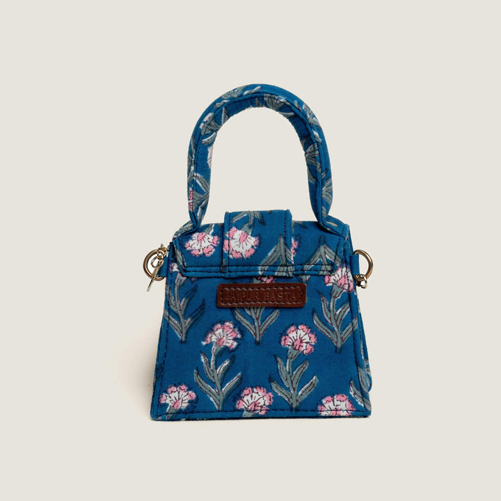 Mini Sanjh Hand Block Printed Chiq Bag