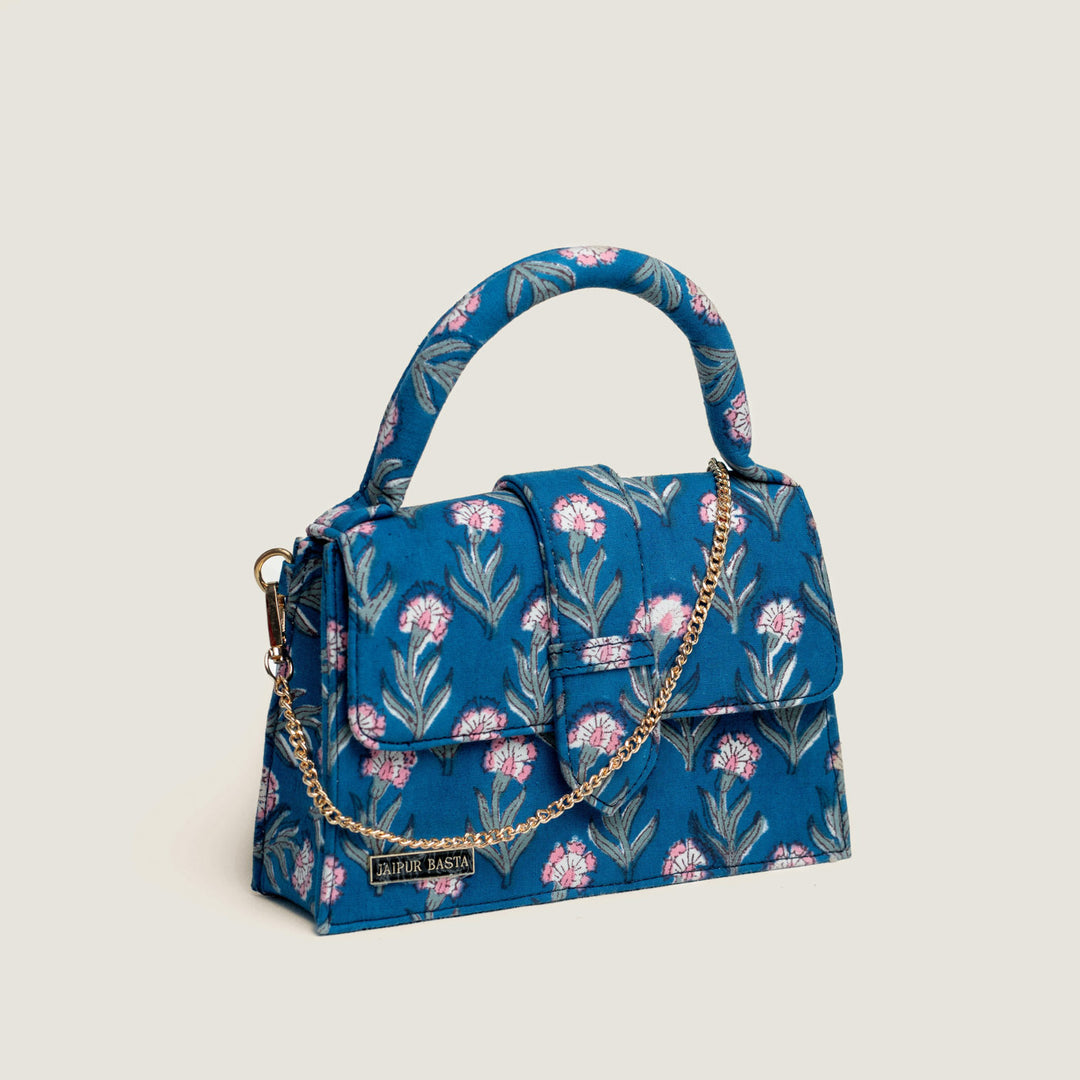Sanjh Hand Block Printed Medium Chiq Bag