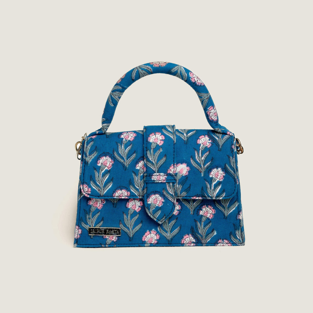Sanjh Hand Block Printed Medium Chiq Bag