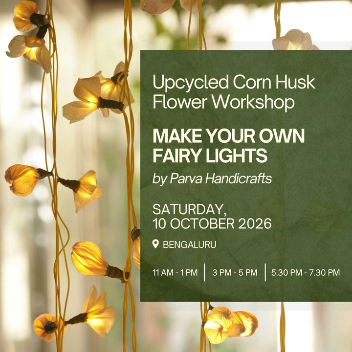 Upcycled Corn Husk Fairy Lights Making Workshop