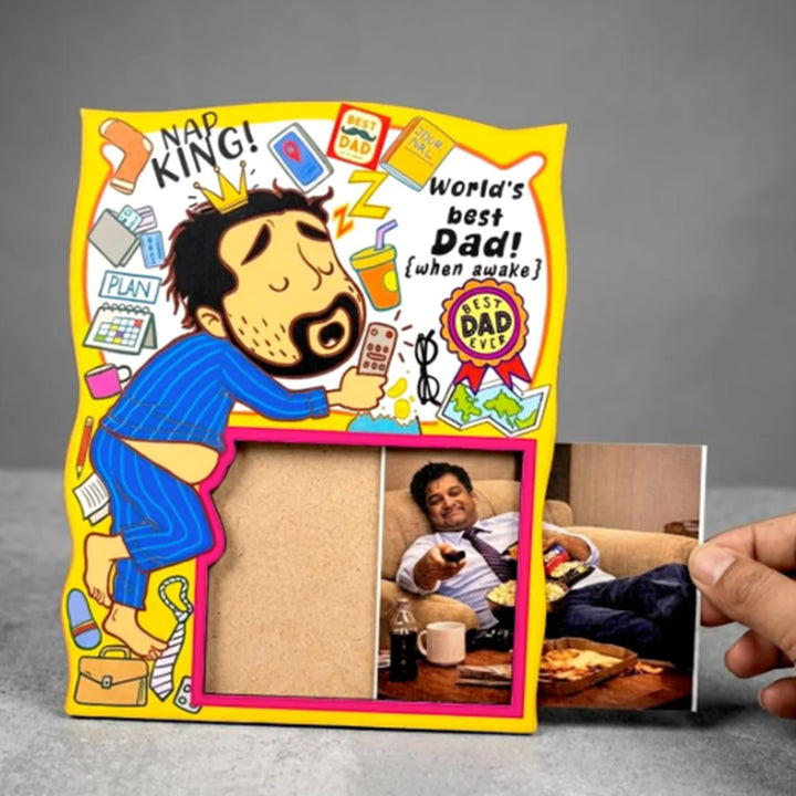 Quirky Father’s Day Photo Frame For Lazy Dads
