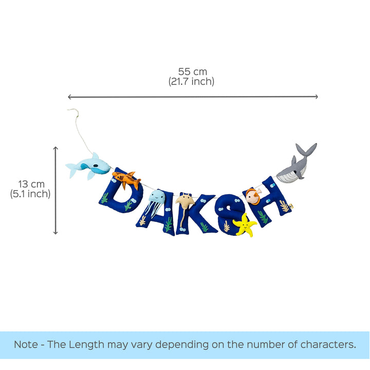 Handcrafted Personalized Sea Themed Bunting For Kids