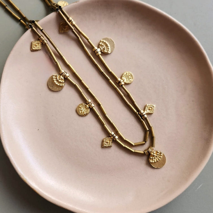 Handmade Seraphina Brass Necklace