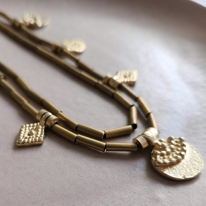 Handmade Seraphina Brass Necklace