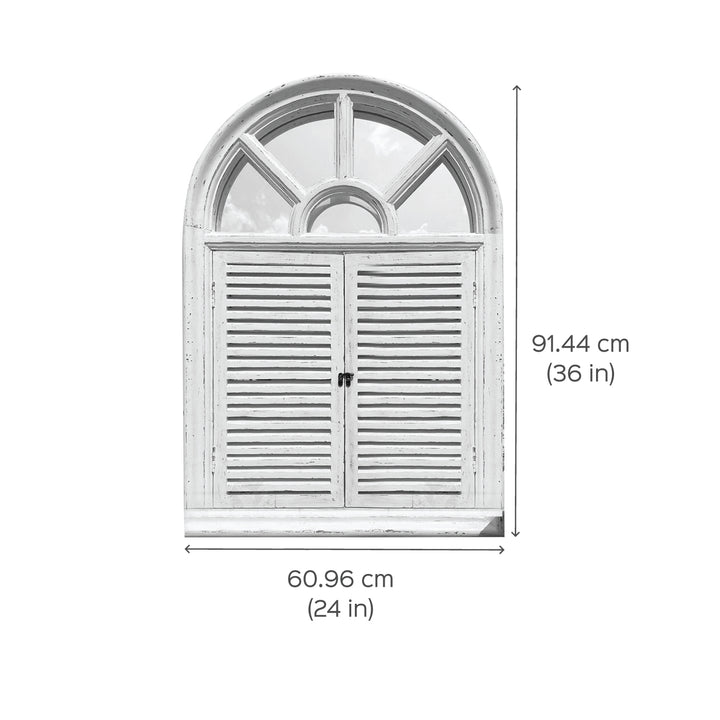 Fusion Arched Wooden Window Frame - Distress Finish