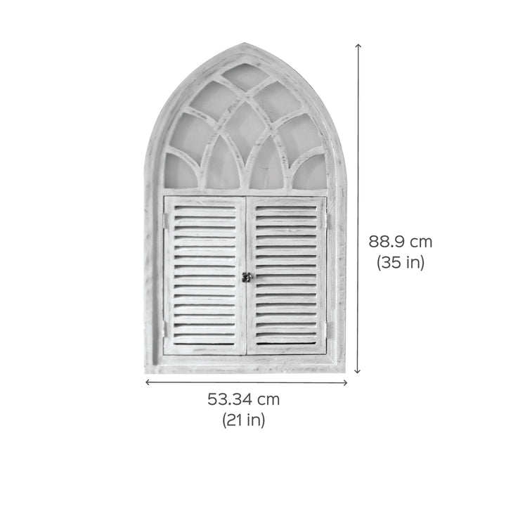 Fusion Triangle Wooden Window Distress Finish Frame Duo - Set of 2