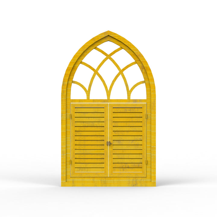 Fusion Triangle Wooden Window Frame - Distress Finish
