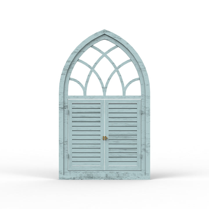 Fusion Triangle Wooden Window Frame - Distress Finish