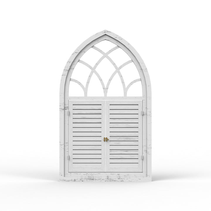 Fusion Triangle Wooden Window Frame - Distress Finish