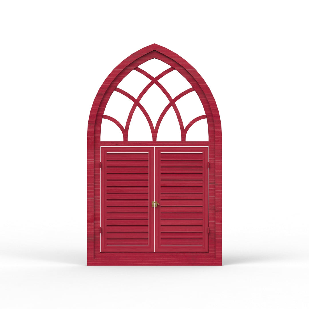 Fusion Triangle Wooden Window Frame - Distress Finish
