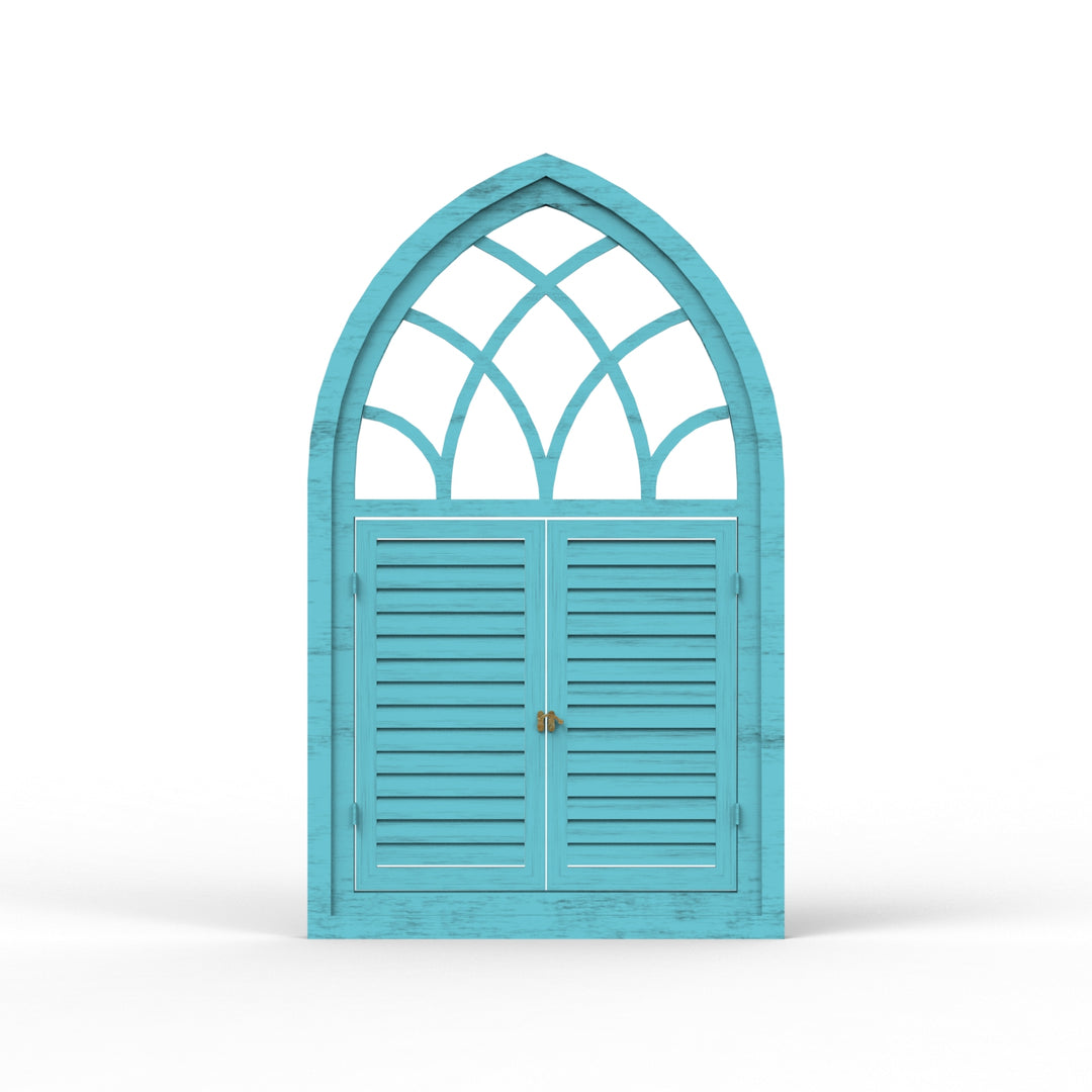 Fusion Triangle Wooden Window Frame - Distress Finish