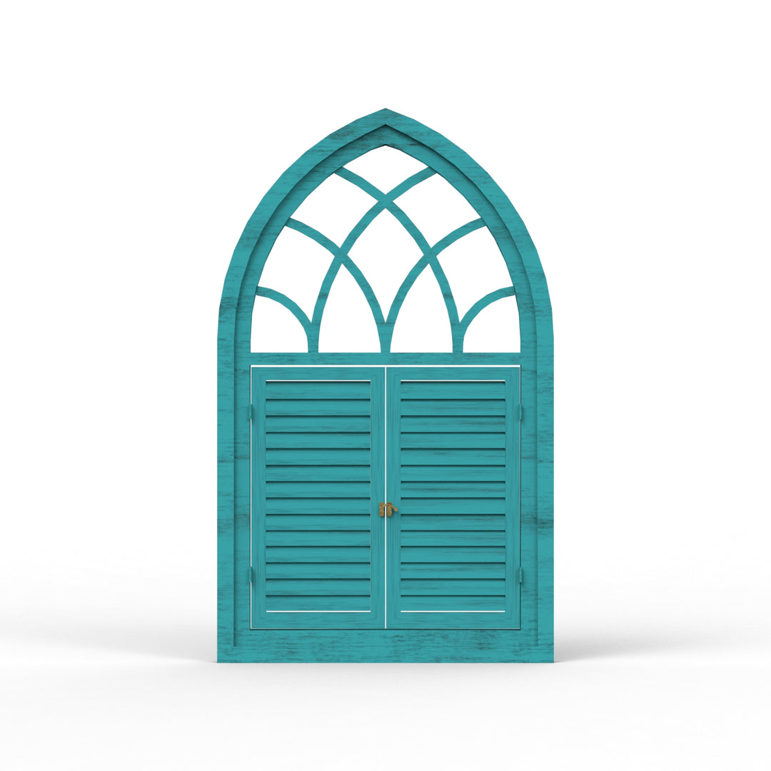Fusion Triangle Wooden Window Frame - Distress Finish