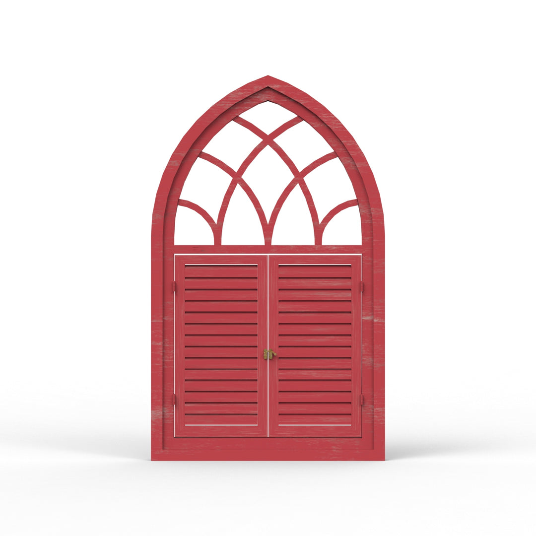 Fusion Triangle Wooden Window Frame - Distress Finish