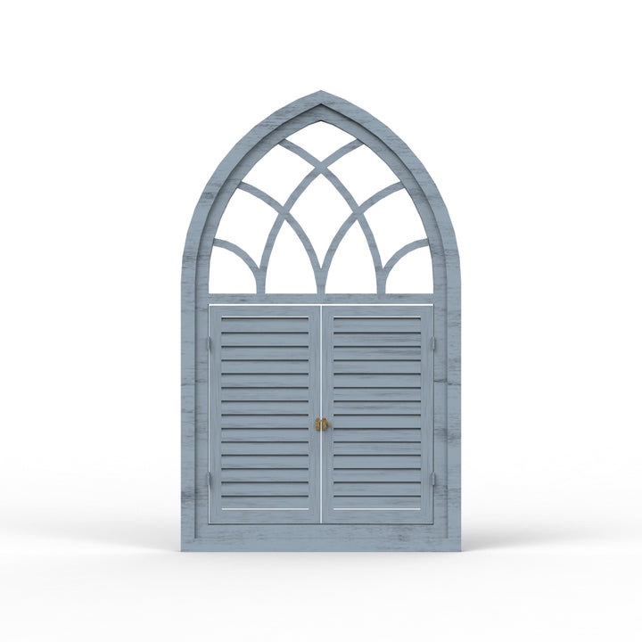 Fusion Triangle Wooden Window Frame - Distress Finish