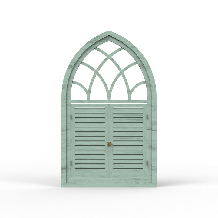 Fusion Triangle Wooden Window Frame - Distress Finish