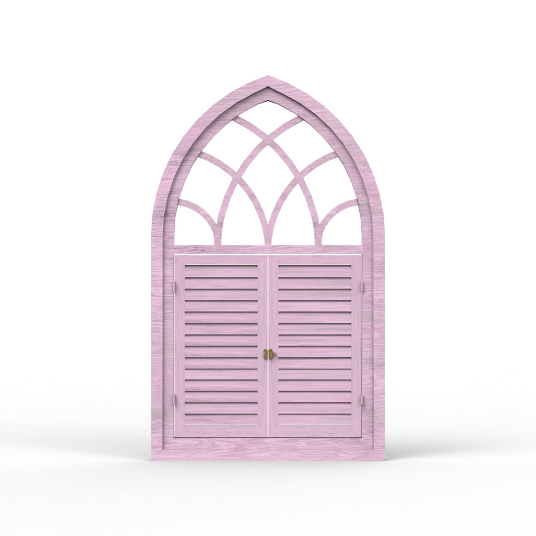 Fusion Triangle Wooden Window Frame - Distress Finish