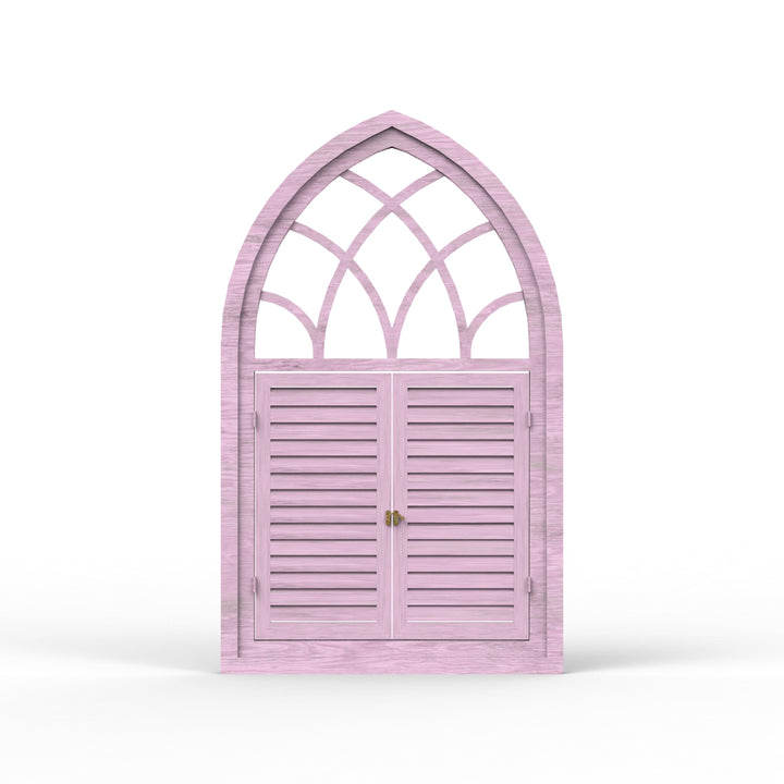 Fusion Triangle Wooden Window Frame - Distress Finish