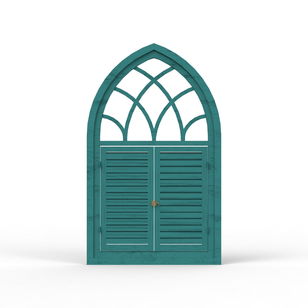 Fusion Triangle Wooden Window Frame - Distress Finish
