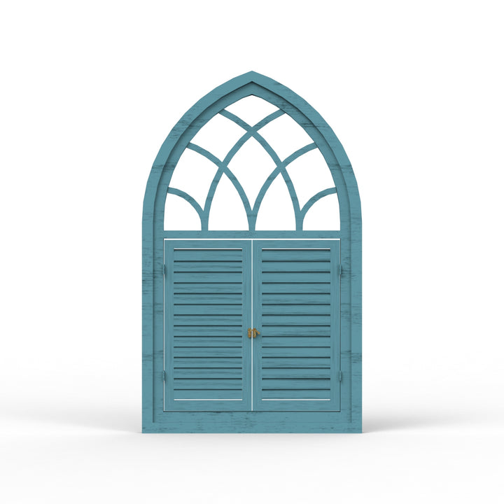 Fusion Triangle Wooden Window Frame - Distress Finish