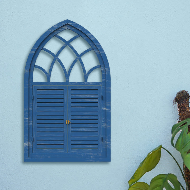 Fusion Triangle Wooden Window Frame - Distress Finish