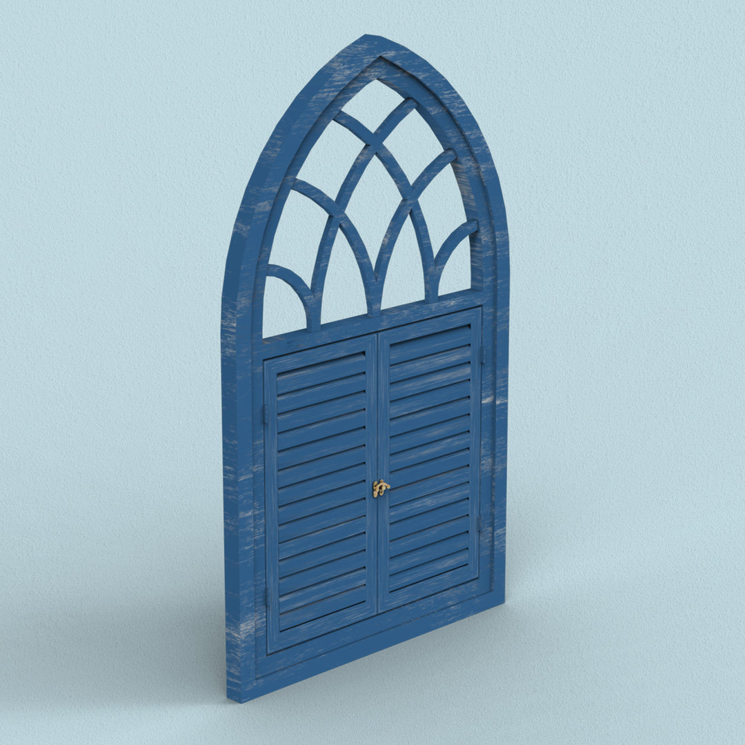 Fusion Triangle Wooden Window Frame - Distress Finish