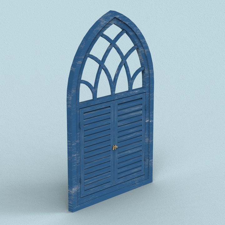 Fusion Triangle Wooden Window Frame - Distress Finish
