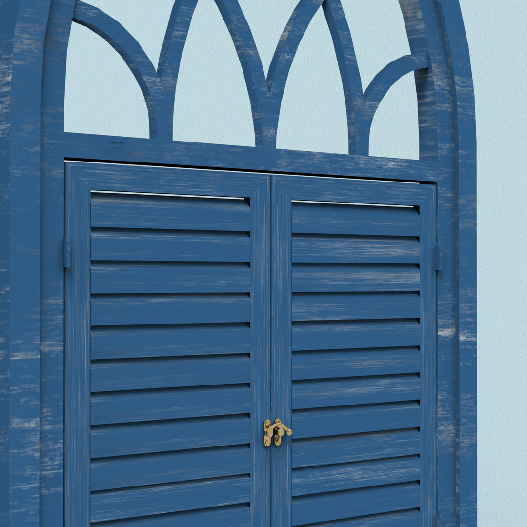 Fusion Triangle Wooden Window Frame - Distress Finish
