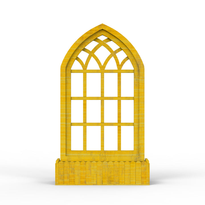 Arched Triangle Wooden Basket Frame - Distress Finish