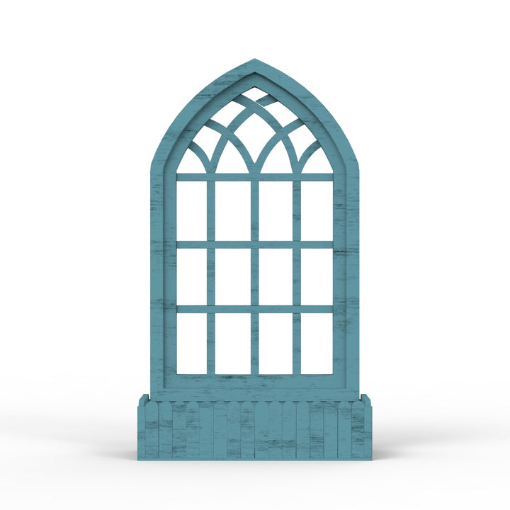 Arched Triangle Wooden Basket Frame - Distress Finish