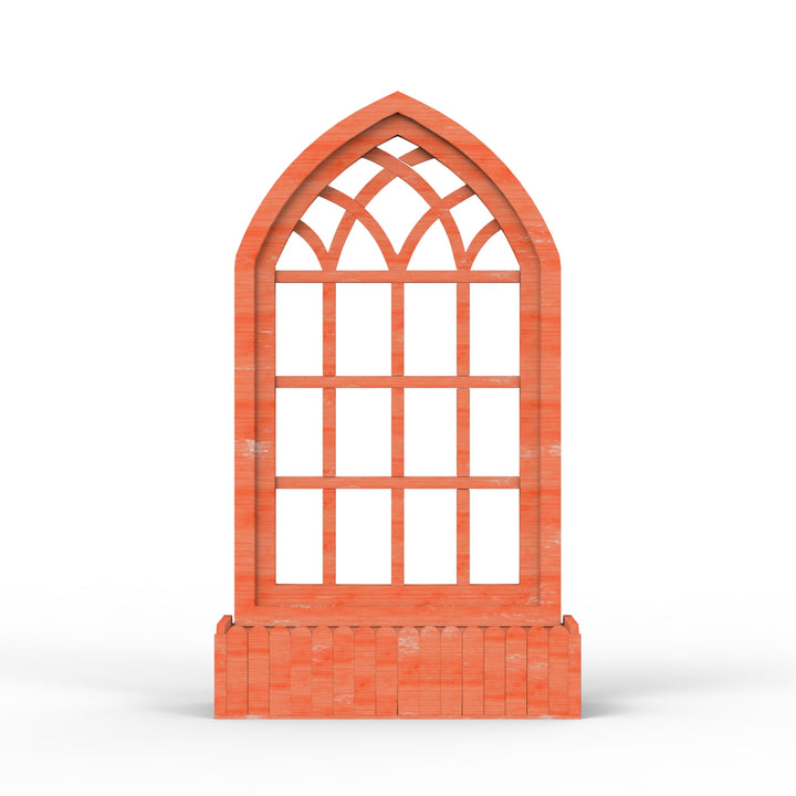 Arched Triangle Wooden Basket Frame - Distress Finish