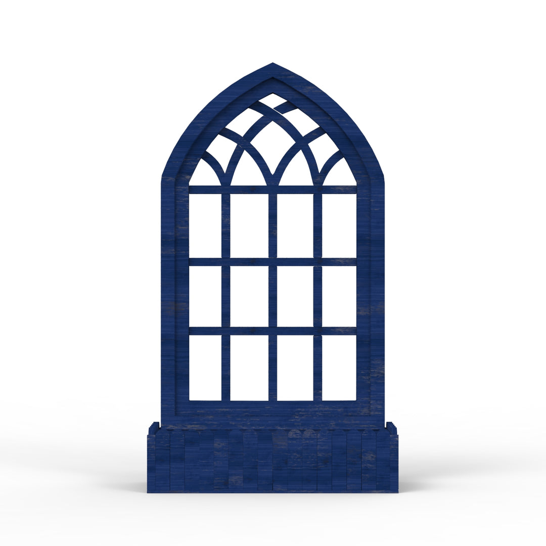 Arched Triangle Wooden Basket Frame - Distress Finish