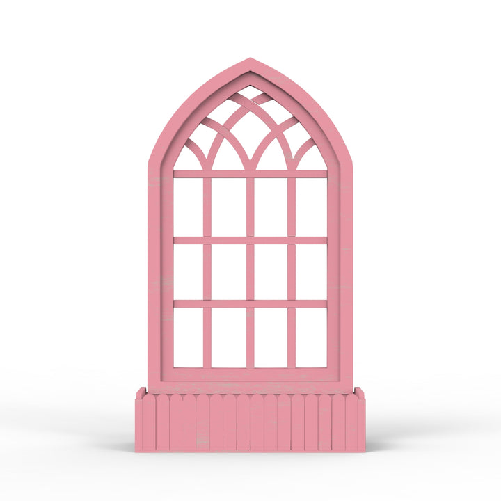 Arched Triangle Wooden Basket Frame - Distress Finish