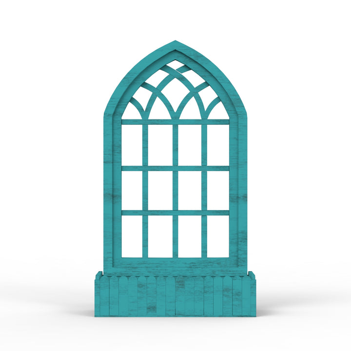 Arched Triangle Wooden Basket Frame - Distress Finish