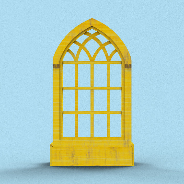 Arched Triangle Wooden Basket Frame - Distress Finish