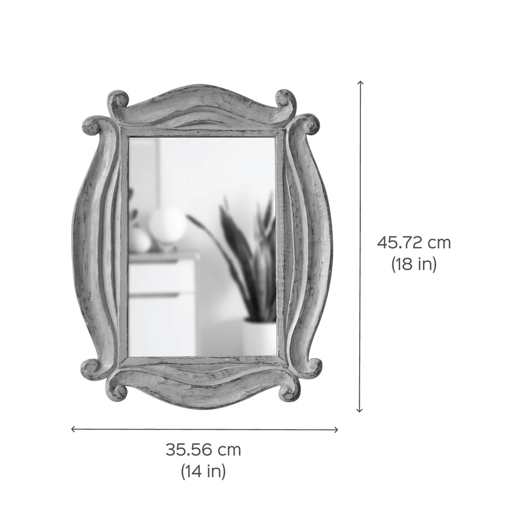 Friends Signature Wooden Mirror Frame - Distress Finish