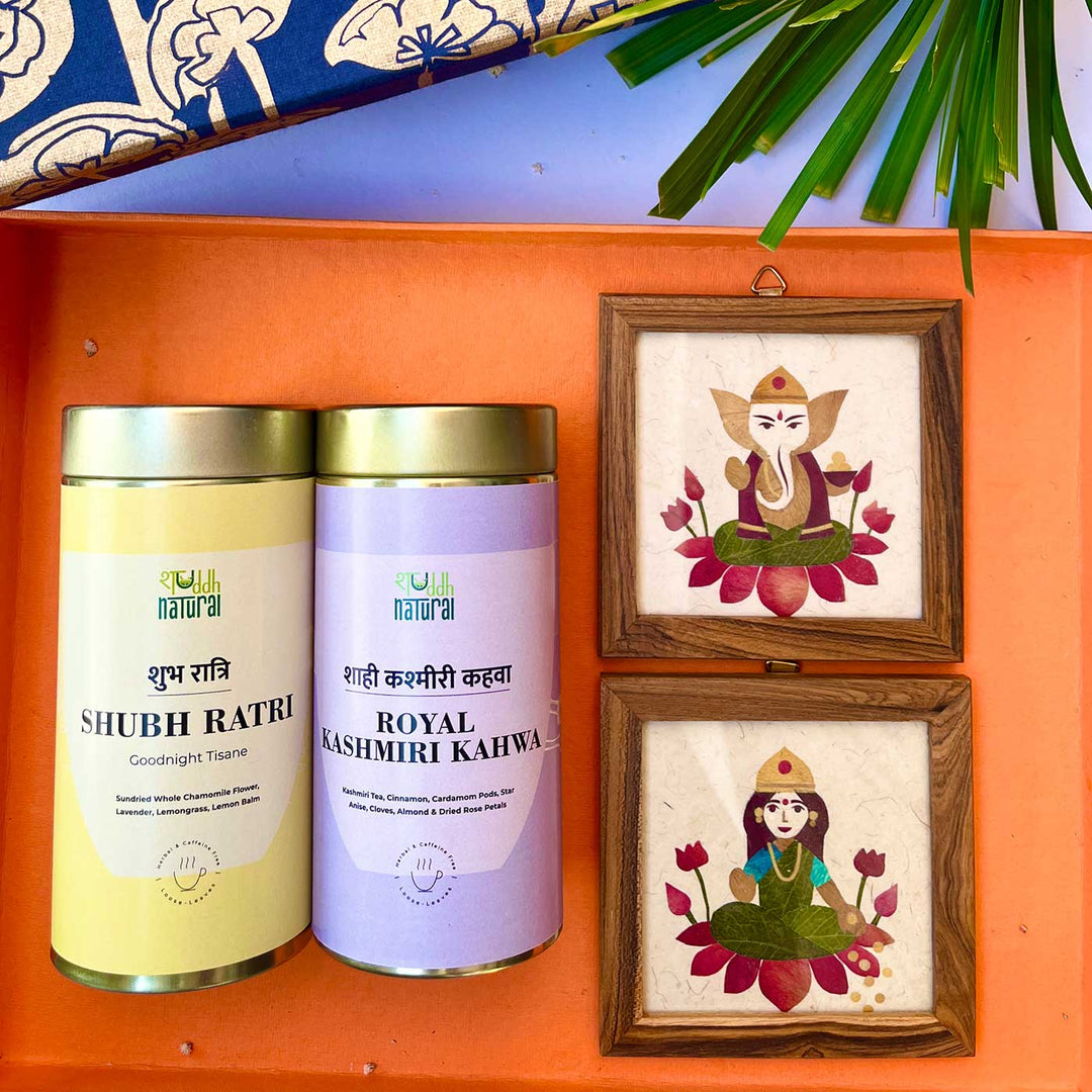 Handcut Flower-Art Frames & Herbal Tea Hamper