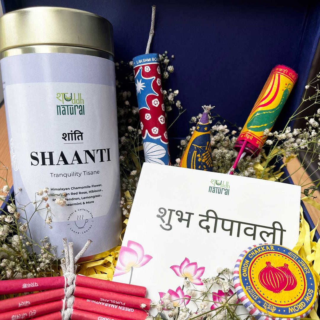 Herbal Tea & Plantable Flower Seed Crackers Hamper