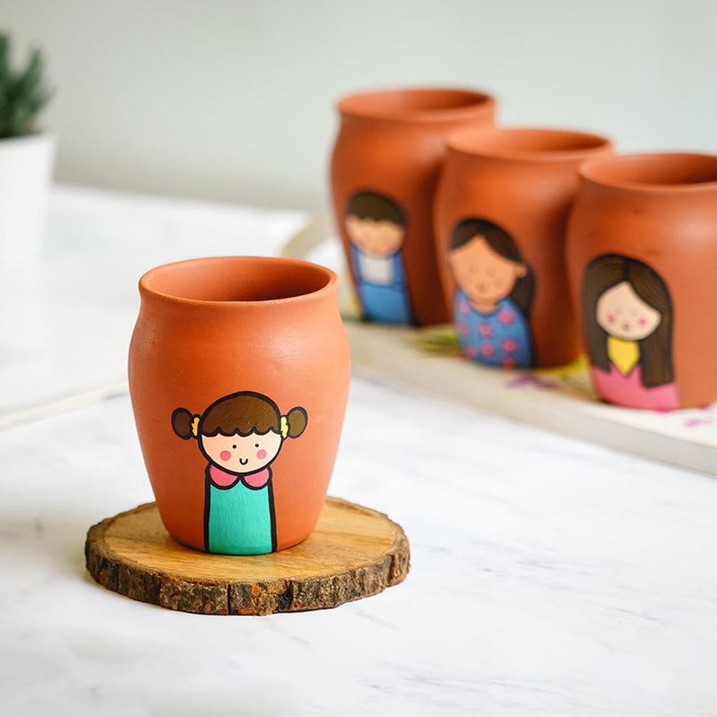 Customisable Handpainted Clay Kulhads For Siblings