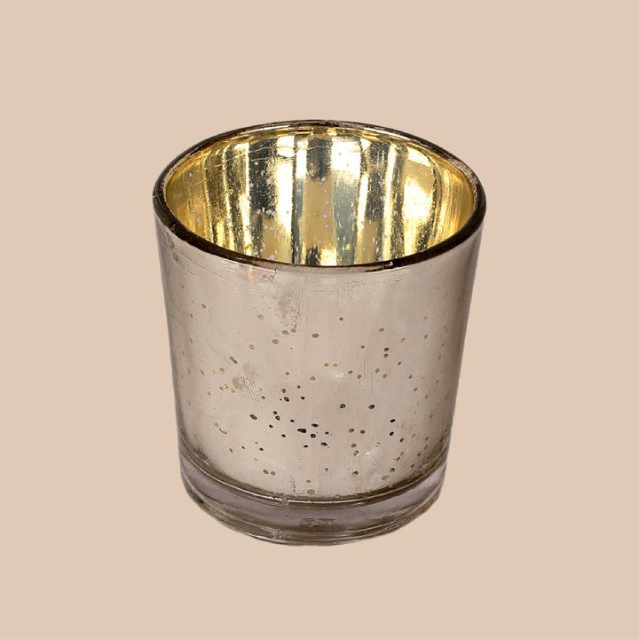 Handmade Silver Votive Glass Tealight Holder | Set of 4
