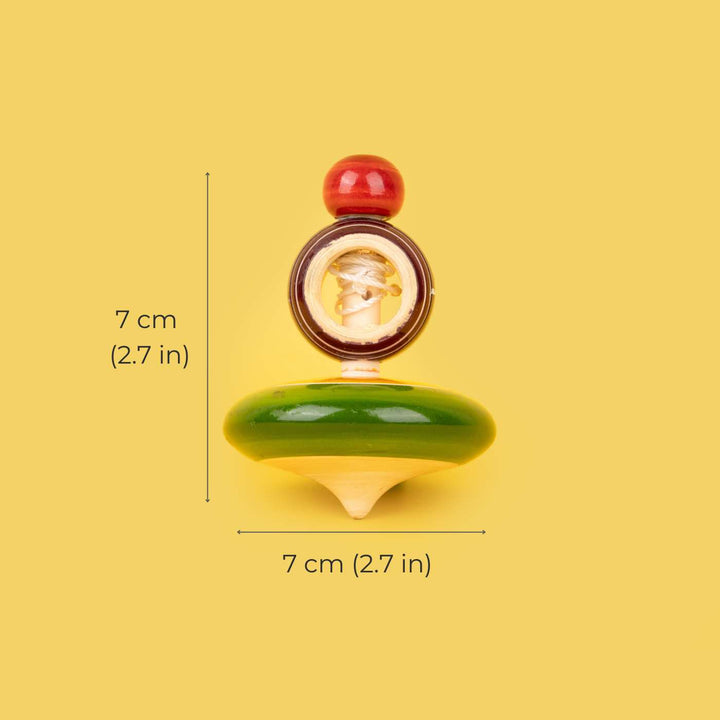 Wooden Hand Spinning Top For Kids